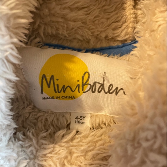 SOLD Mini Boden | Fuzzy Hoodie Dear Appliqué Sweater | 110cm 4-5 years - Picture 6 of 8